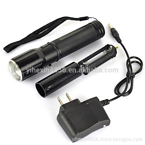 1000LM Colorful Shell Zoom Rechargeable LED Torch Light